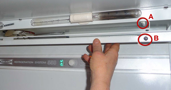 532 Light Diffuser Cover Part # 0211390 Sub Zero Refrigerator 511 4200810