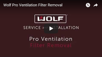 Wolf Pro Ventilation Hood Clean and Remove | How to Guides