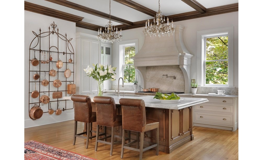 Wolf 60" Dual Fuel with Griddle in 1892 Estate by Thomas B. Wall.