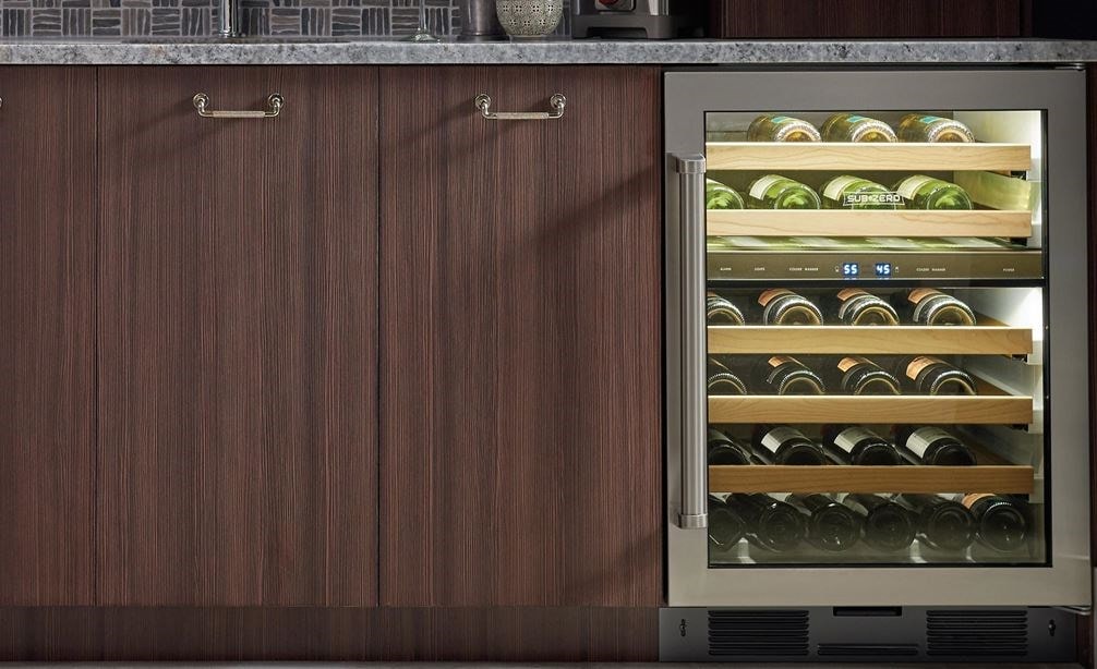 A closer look at Sub Zero Wine Storage Unit On Balcony
