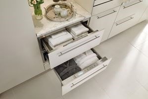 Wolf 30&quot; Warming Drawer used in bathroom to keep robes and towels warm and cozy 