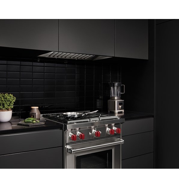 Wolf 30" Gas Range (GR304) Rangetop and 24" E Series Transitional Convection Steam Oven (CSO24TE/S/TH)