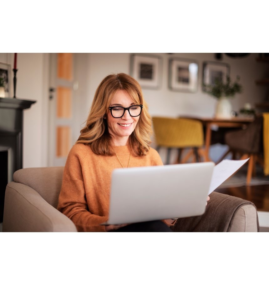 Woman at the computer