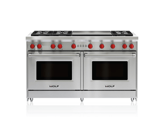 GR606DG Wolf 60 Gas Range - 6 Burners and Infrared Dual Griddle