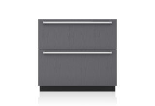 36" Designer Refrigerator/Freezer Drawers with Ice Maker - Panel Ready