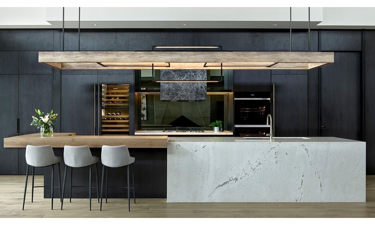 Subzero Penthouse Apartment Copper Kitchen Construct photo