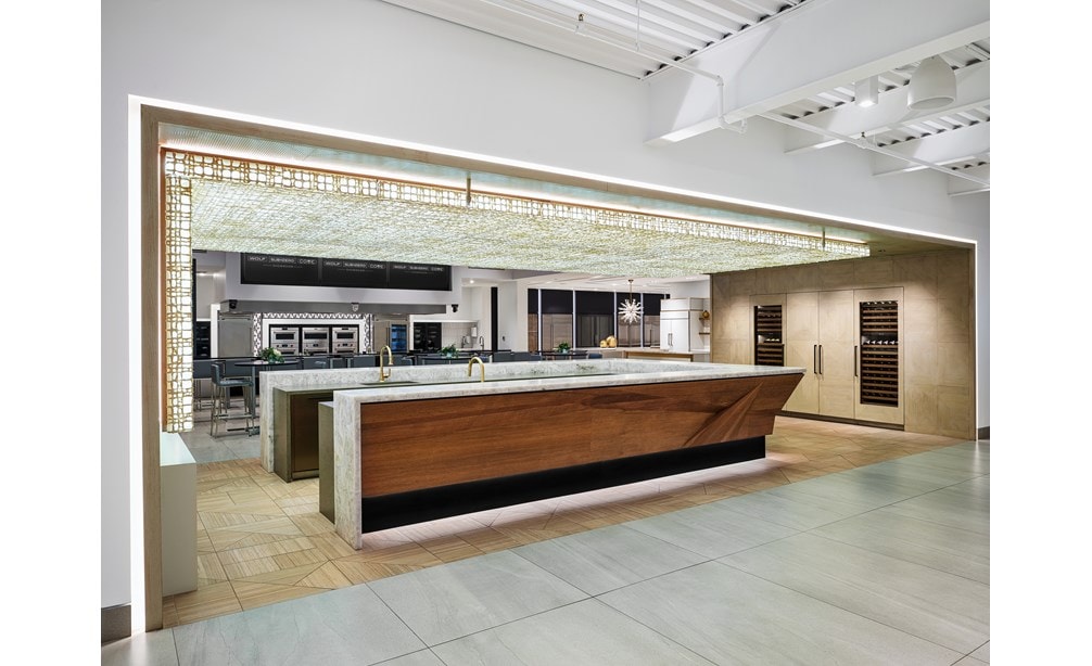 The Sub-Zero, Wolf, and Cove showroom in Scottsdale, Arizona, showcases a variety of Sub-Zero, Wolf, and Cove appliances.