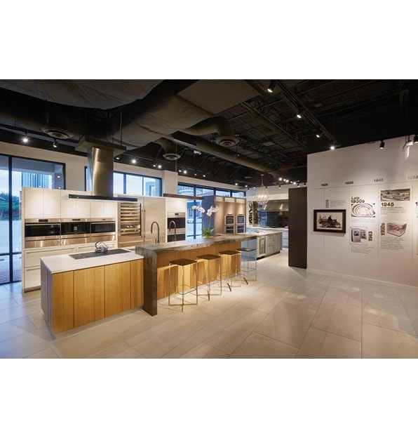 Trade professionals utilize our showrooms as meeting spaces for clients at the Sub-Zero, Wolf and Cove Showroom in Houston, Texas