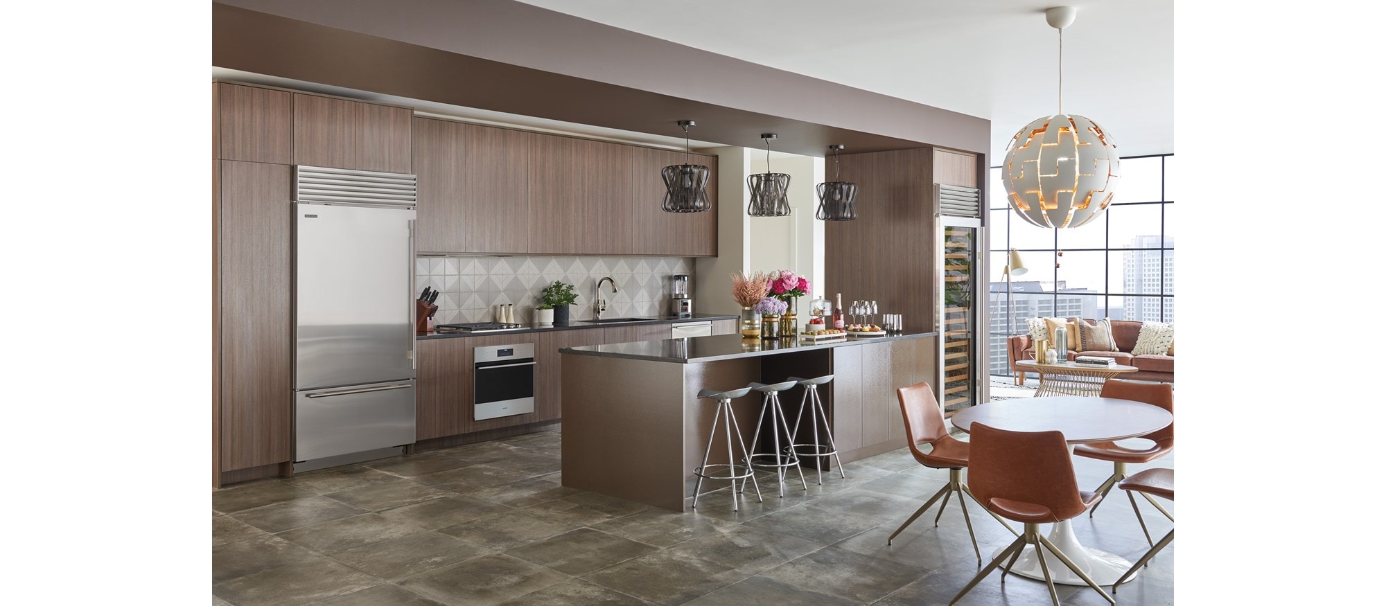 Sub-Zero 36" Classic Over Under Refrigerator Freezer with Internal Dispenser (BI-36UID/S) - Formerly Built-In