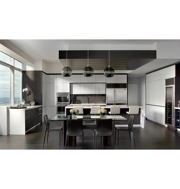 Sub-Zero 42" Classic Side by Side Refrigerator Freezer (BI-42SID/S) with Wolf 36" Contemporary Induction Cooktop (CI365C/B)