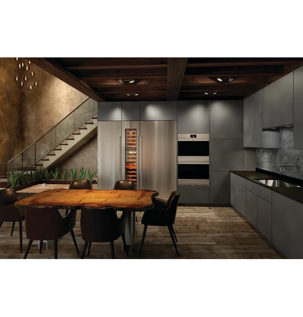 Sub-Zero 24" Designer Column Freezer with Ice Maker - Panel Ready (IC-24FI) 36" Designer Column Refrigerator with Internal Dispenser - Panel Ready (IC-36RID)