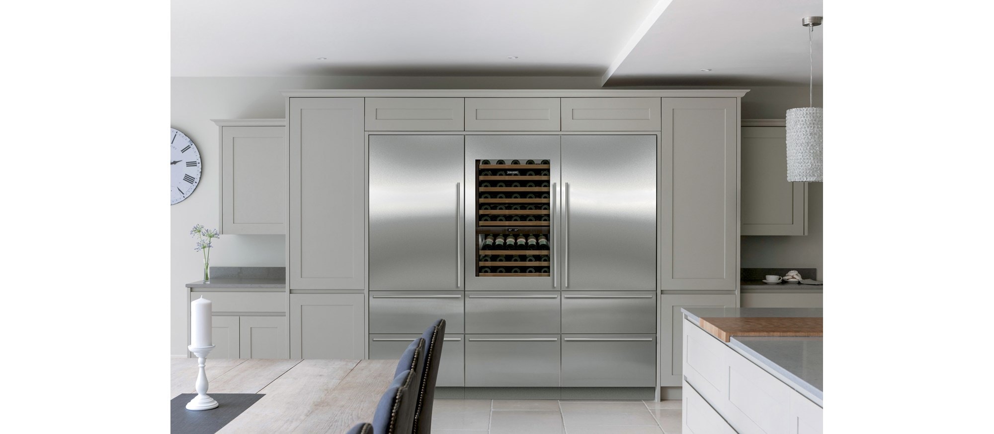 Sub-Zero 30" Designer Over and Under Refrigerator Freezer with Ice Maker and Internal Dispenser - Panel Ready (IT-30CIID) - Formerly Integrated