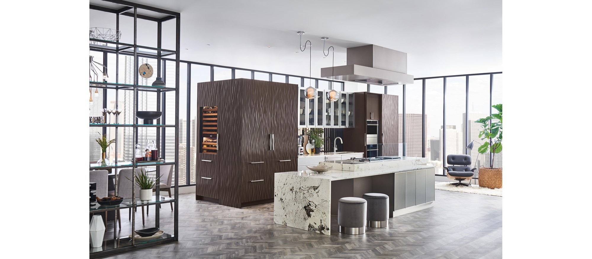 Sub-Zero 30" Designer Over Under Refrigerator Freezer Internal Dispenser Panel Ready (IT-30RID) - Formerly Integrated