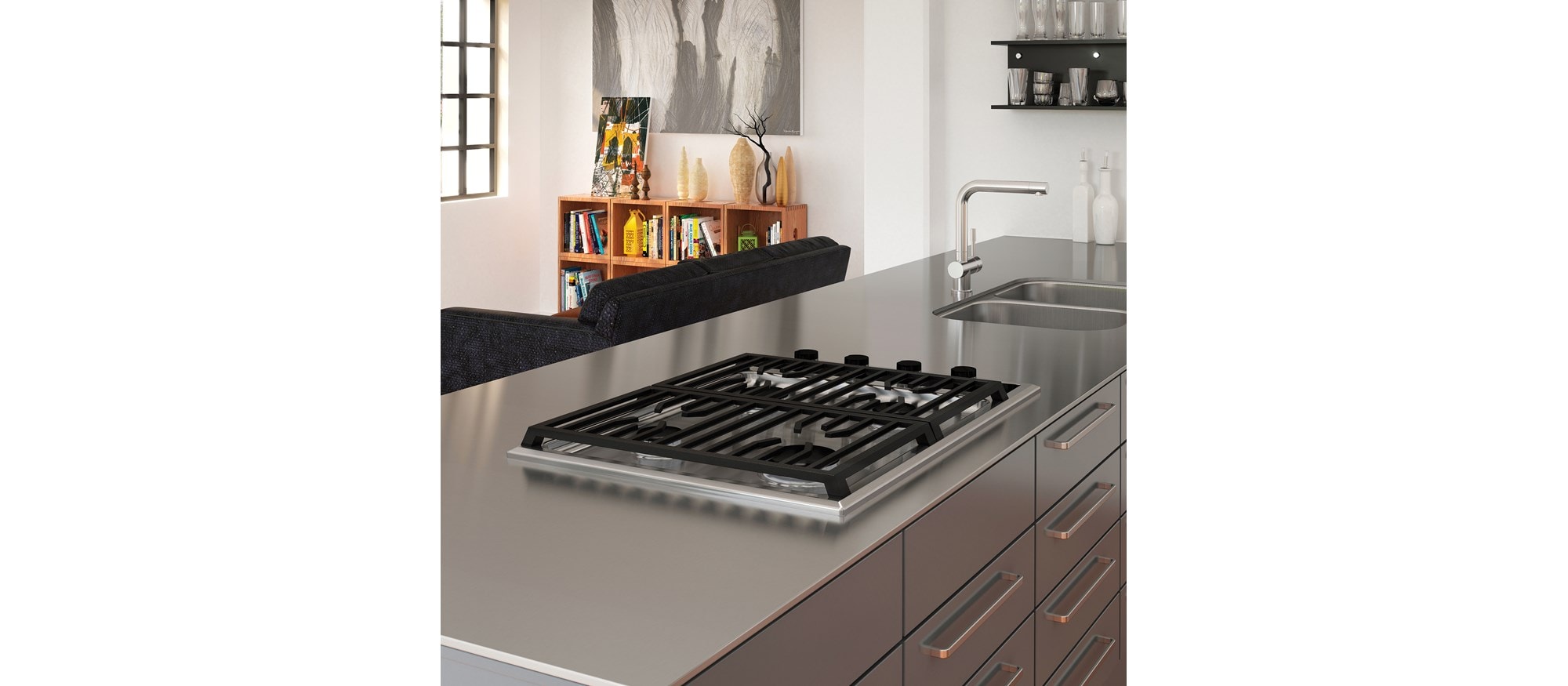Wolf 30" Transitional Gas Cooktop - 4 Burners (CG304T/S)