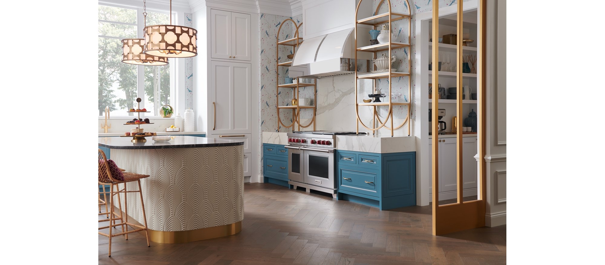 Wolf 48" Dual Fuel Range 4 Burners Infrared Charbroiler and Infrared Griddle (DF48450CG)