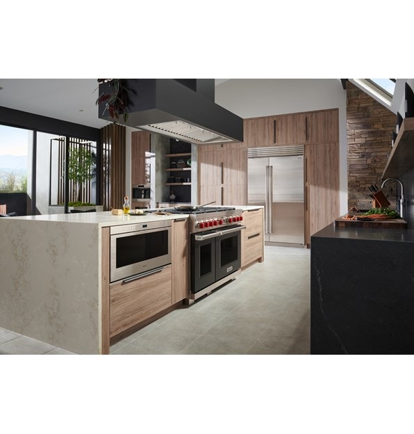 DF Black Door_Red Knob_Stainless Bezel