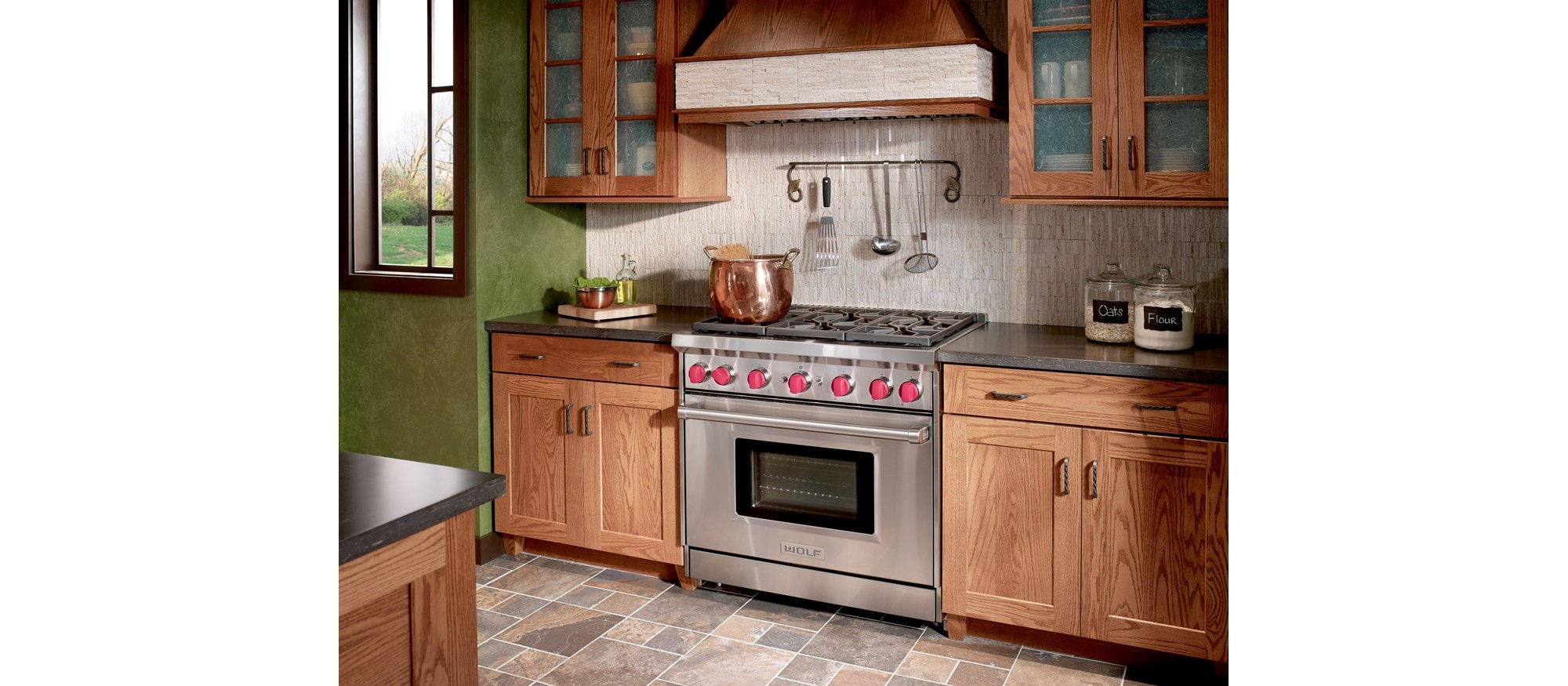 36" Gas Range - 6 Burners (GR366) Wolf Rangetop