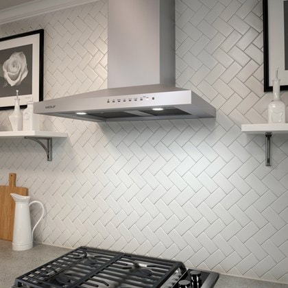 Wolf 30" Cooktop Wall Hood - Stainless (VW30S)