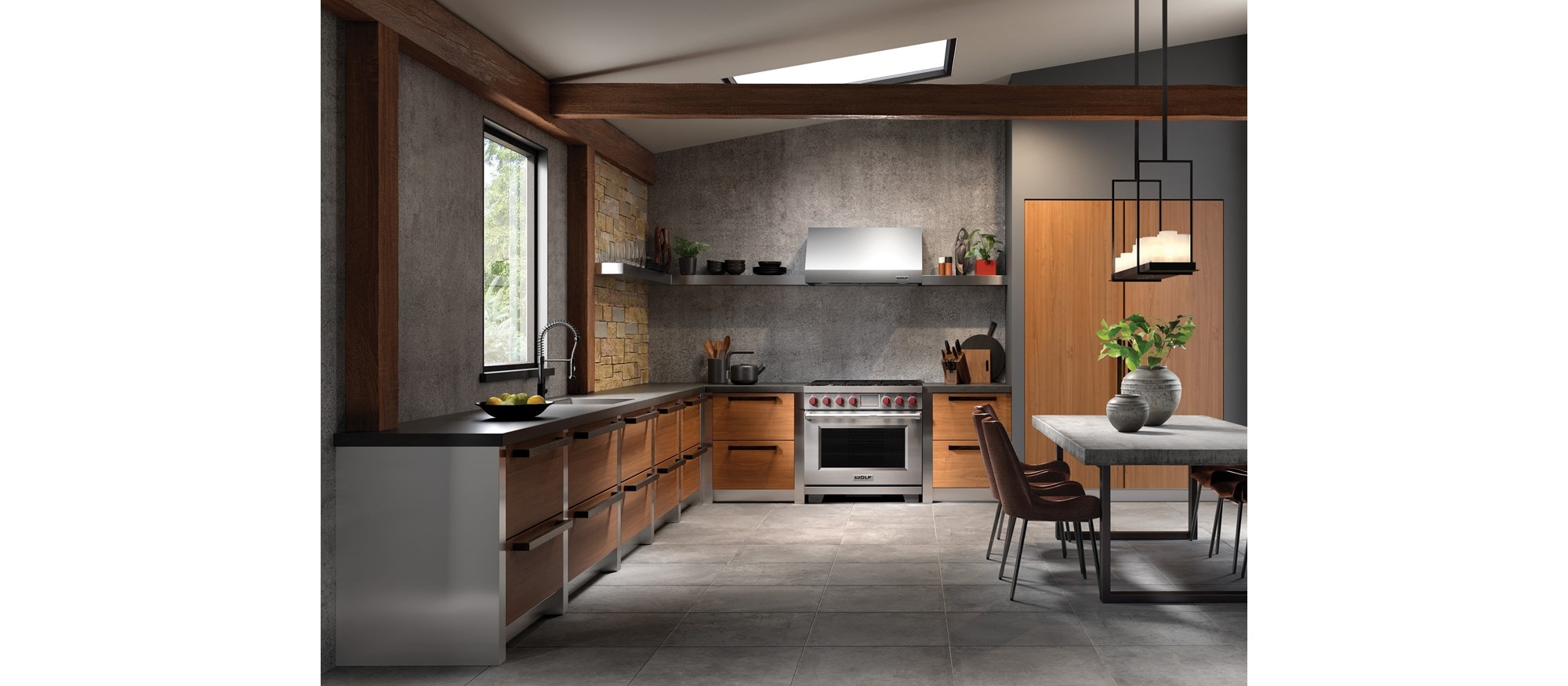 Wolf 36" Pro Wall Hood - 24" Depth (PW362418)