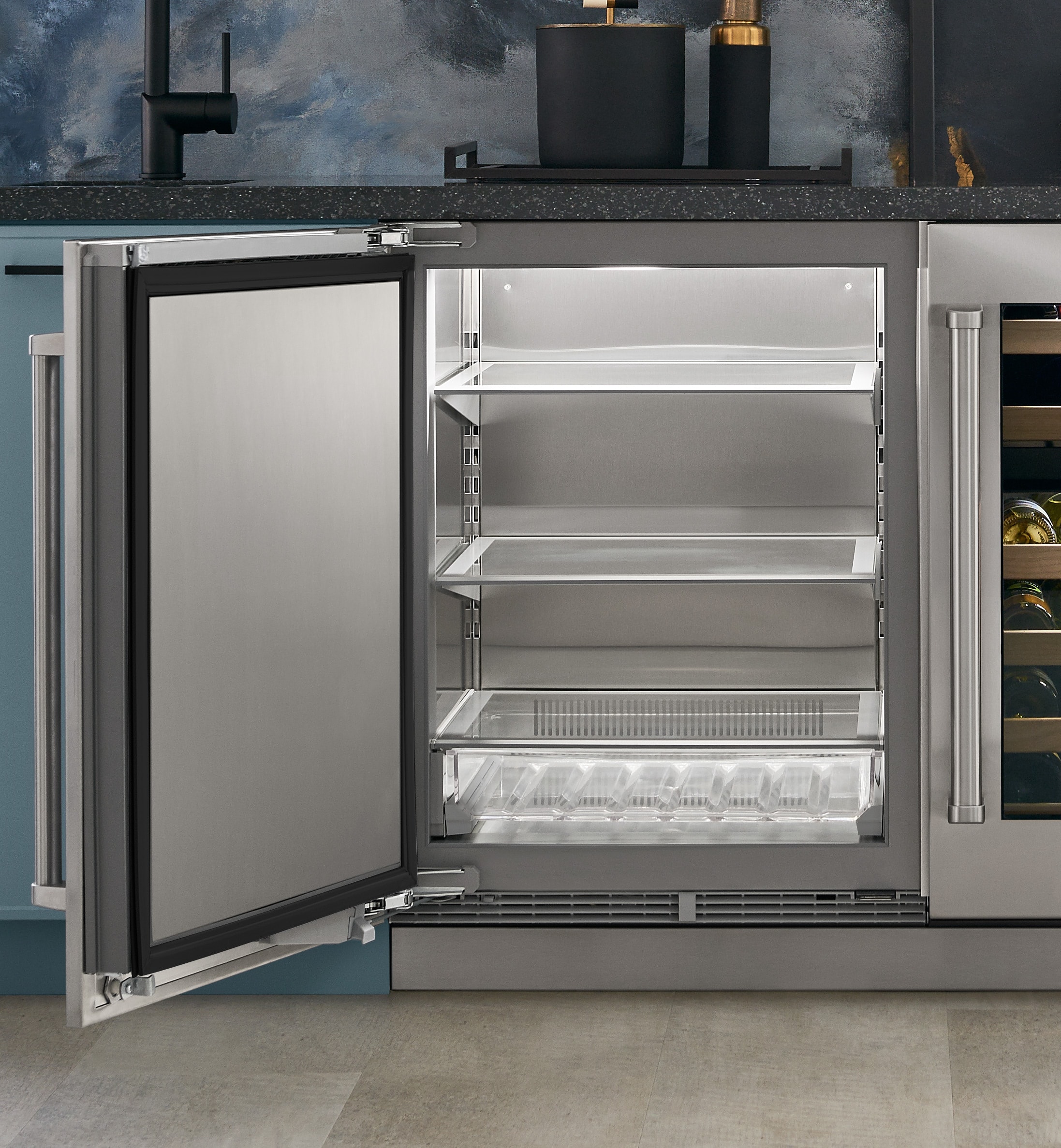 sub zero under counter freezer