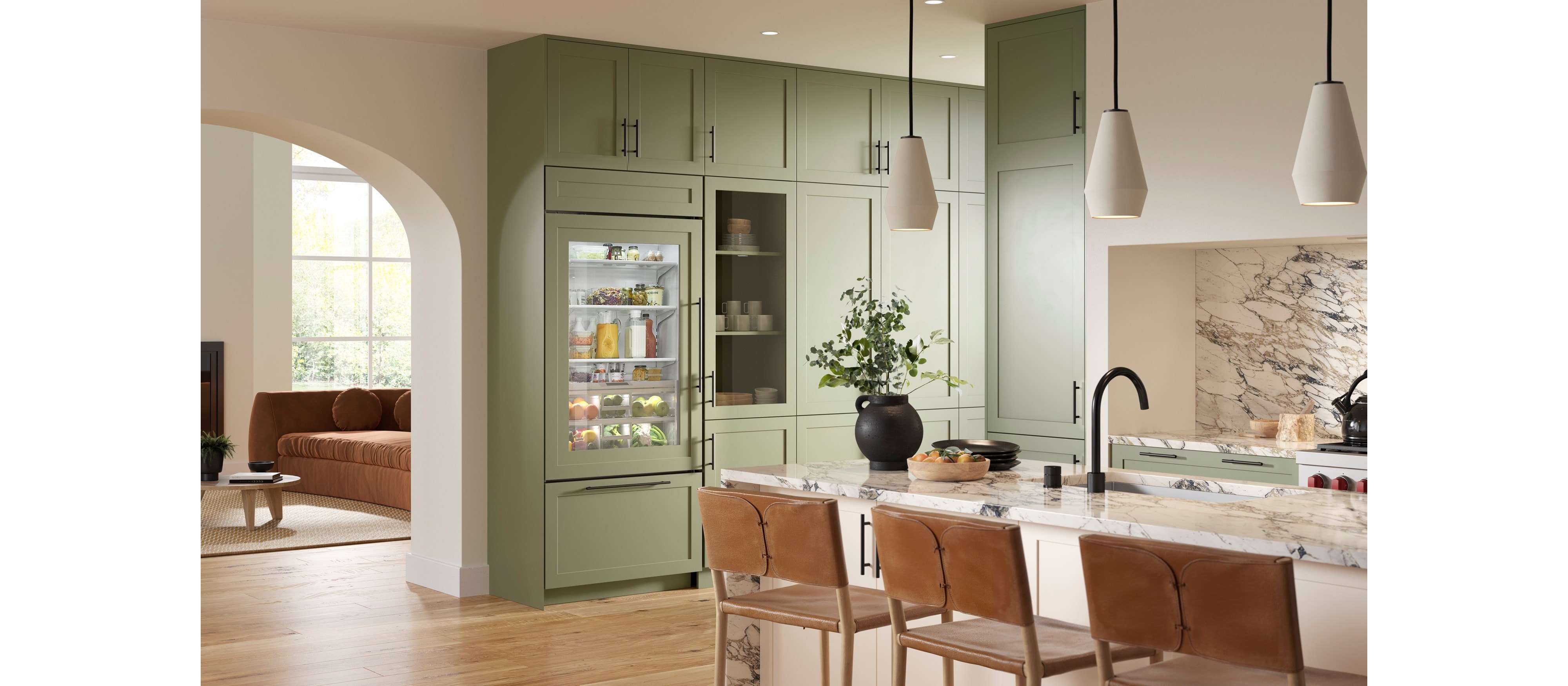 Sub-Zero 36" Classic Over-and-Under Refrigerator/Freezer with Glass Door - Panel Ready (CL3650UG/O)