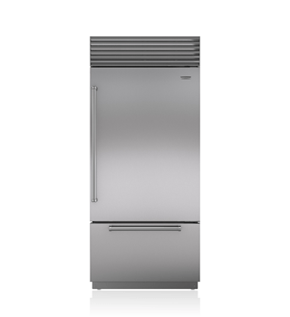 Sub-Zero Legacy Model - 36" Classic Over-and-Under Refrigerator/Freezer with Internal Dispenser BI-36UID/S