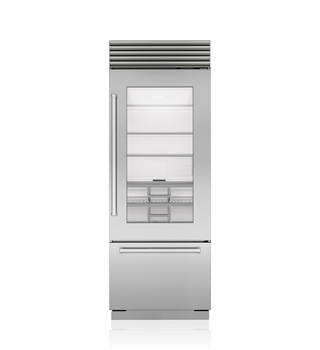 Sub-Zero 30" Classic Over-and-Under Refrigerator/Freezer with Glass Door CL3050UG/S