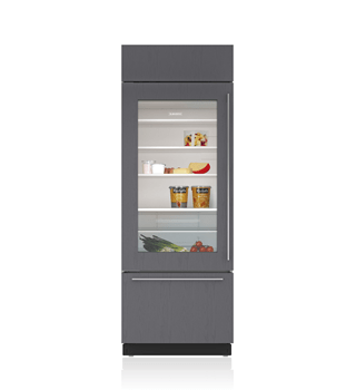 Sub-Zero Legacy Model - 30" Classic Over-and-Under Refrigerator/Freezer with Glass Door - Panel Ready BI-30UG/O