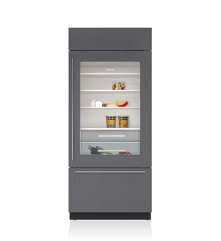 Sub-Zero Legacy Model - 36 Classic Over-and-Under Refrigerator/Freezer  with Glass Door (BI-36UG/S )