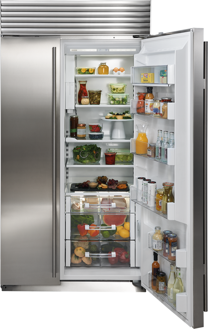 SubZero Legacy Model 42" Classic SidebySide Refrigerator/Freezer with Internal Dispenser