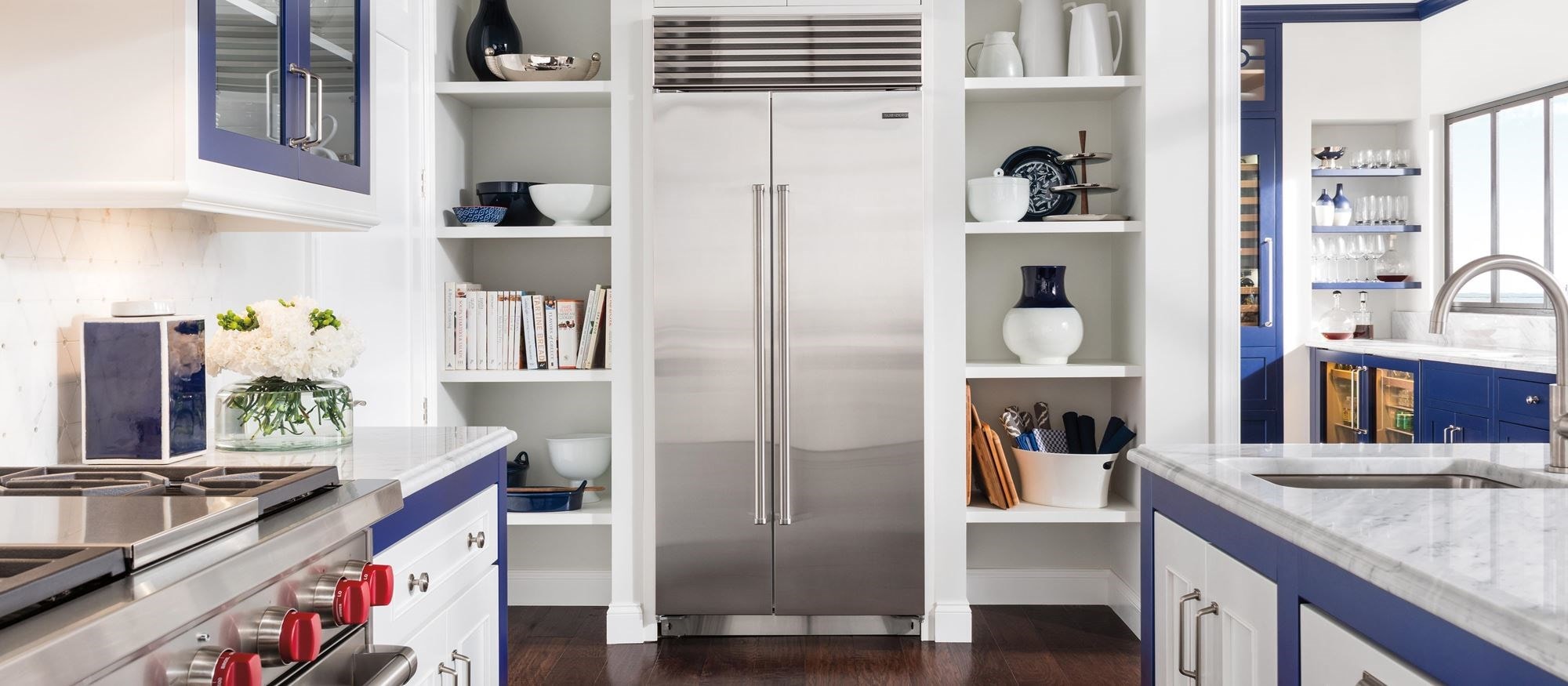 Sub-Zero 36&quot; Classic Side by Side Refrigerator Freezer (BI-36S/S) - Formerly Built-In