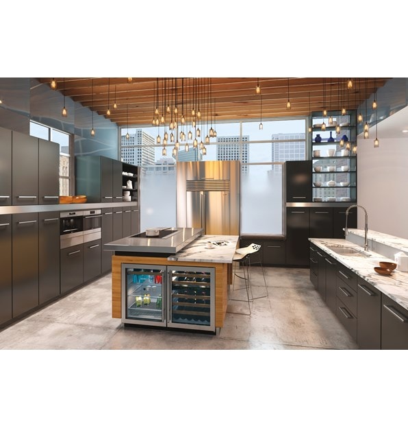 Sub-Zero 42" Classic Side by Side Refrigerator Freezer (BI-42S/S) - Formerly Built-In