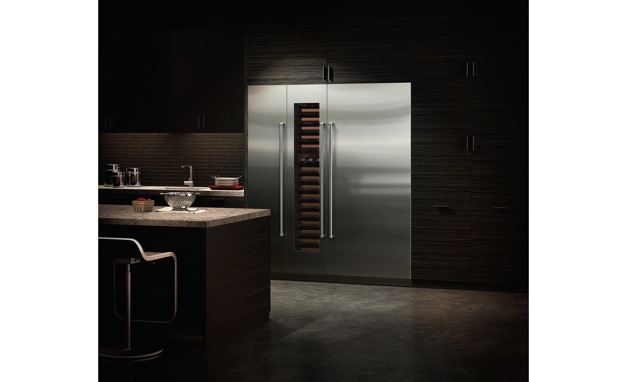 Sub-Zero 36" Designer Column Refrigerator with Internal Dispenser - Panel Ready (IC-36RID) - Formerly Integrated