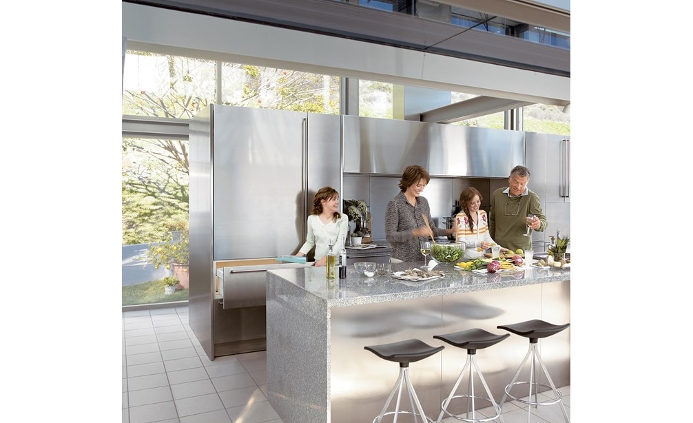 Sub-Zero 36" Designer Over Under Refrigerator Freezer Ice Maker Panel Ready (IT-36CI) - Formerly Integrated