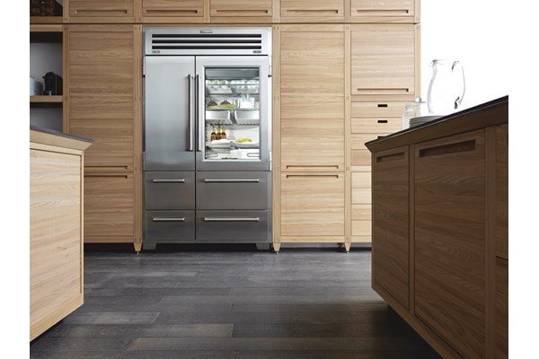 Sub zero pro 48 hot sale with glass door