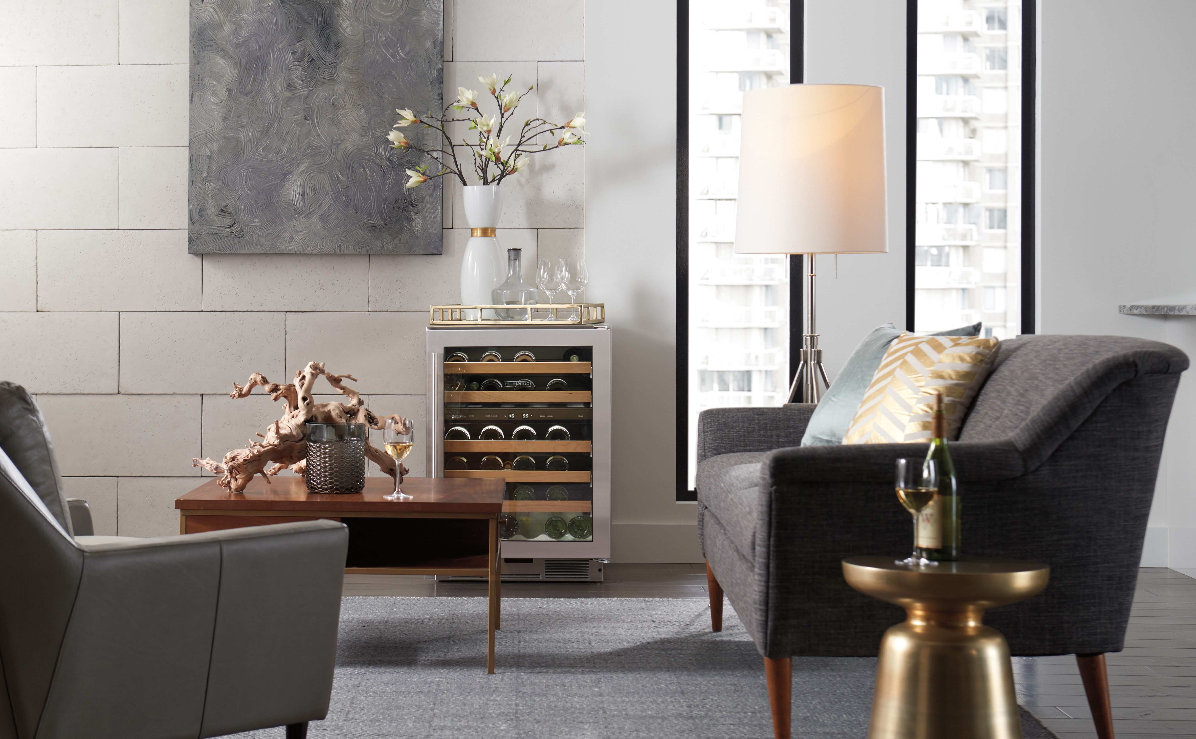 Sub-Zero 24" Freestanding Undercounter Wine (UW-24FS/S)  