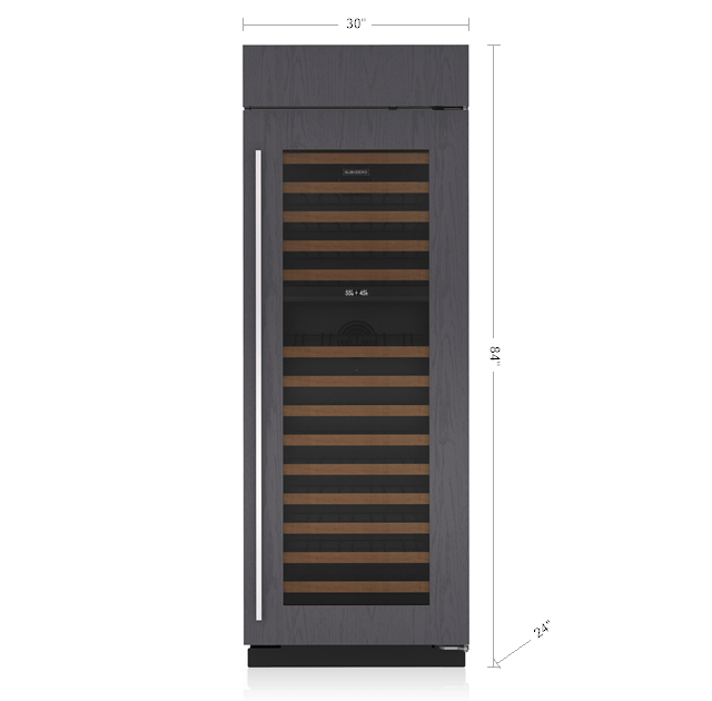 SubZero 30" Classic Wine Storage Panel Ready