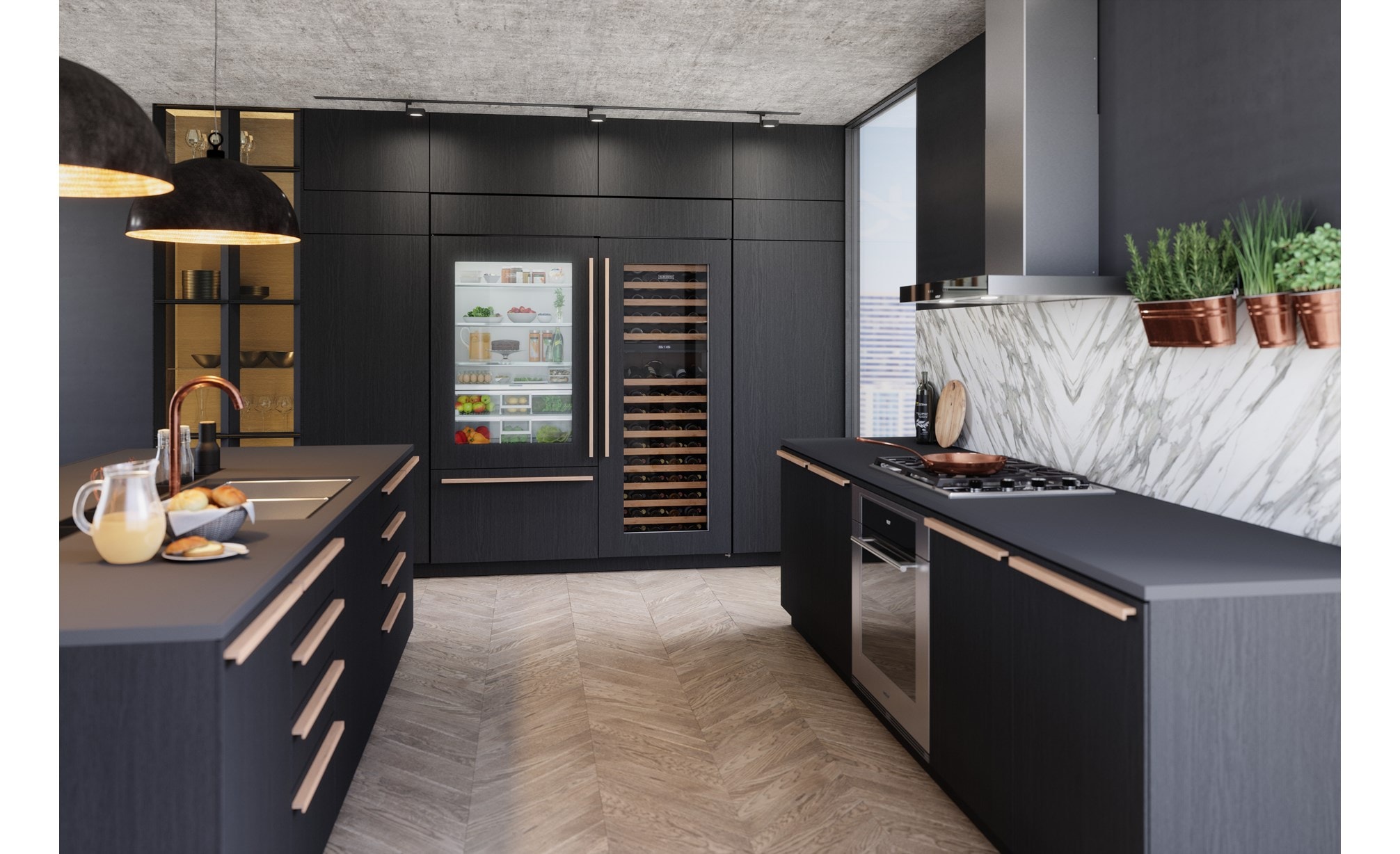 Sub Zero 30 Classic Wine Storage Panel Ready