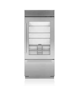 Sub-Zero 36" Classic Over-and-Under Refrigerator/Freezer with Glass Door CL3650UG/S