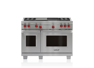 Wolf Legacy Model - 48" Dual Fuel Range - 4 Burners, Infrared Charbroiler and Infrared Griddle DF484CG