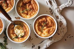 Cheese and Spinach Egg Soufflé