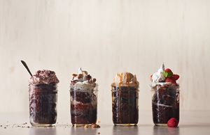 Canning Jar Chocolate Cake