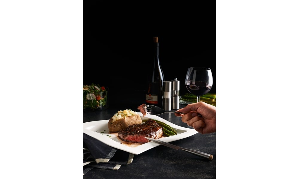 Tasty steak dinner is easy with the Wolf Vacuum Seal Drawer