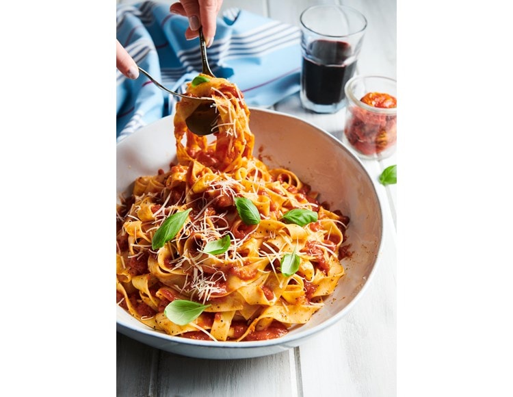 Easy and delicious Pappardelle Noodle recipe using your Wolf Range