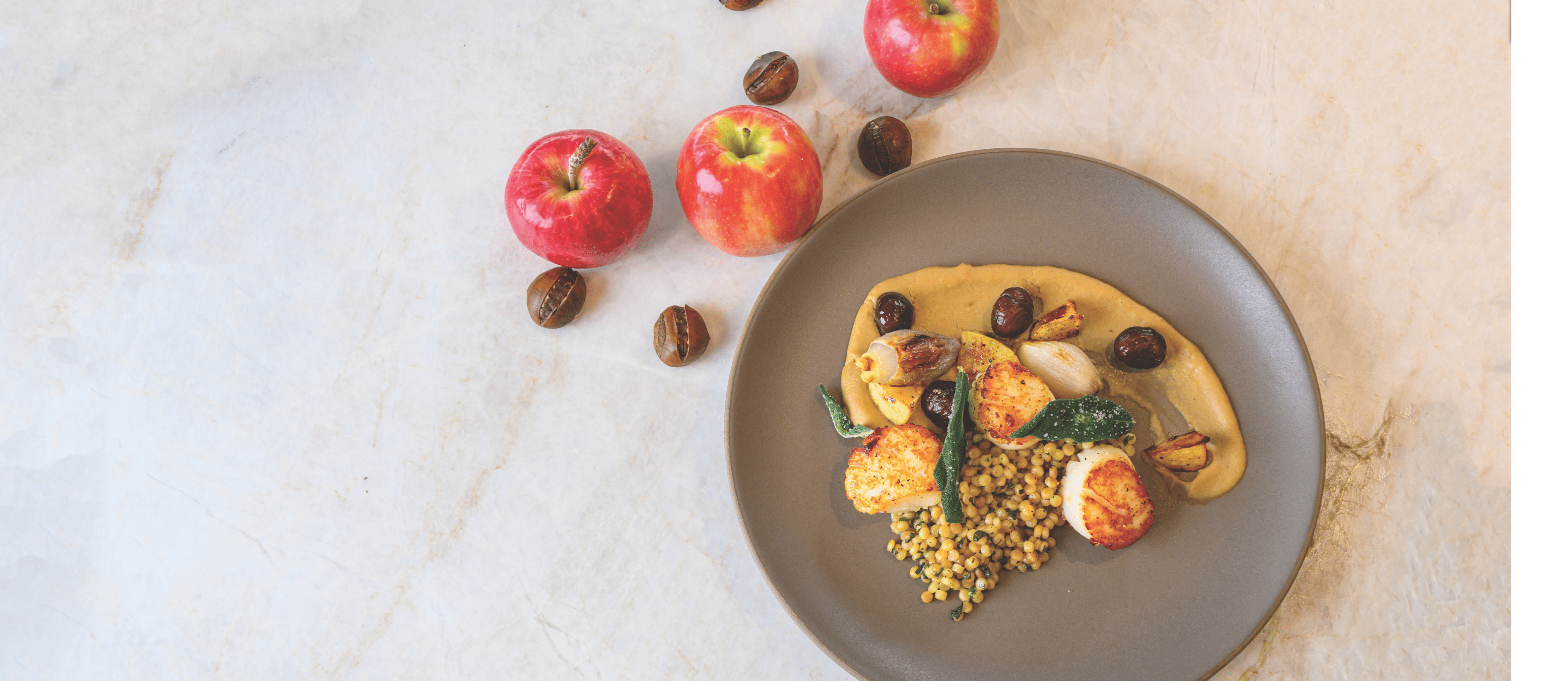 Scallops, Couscous & Velouté