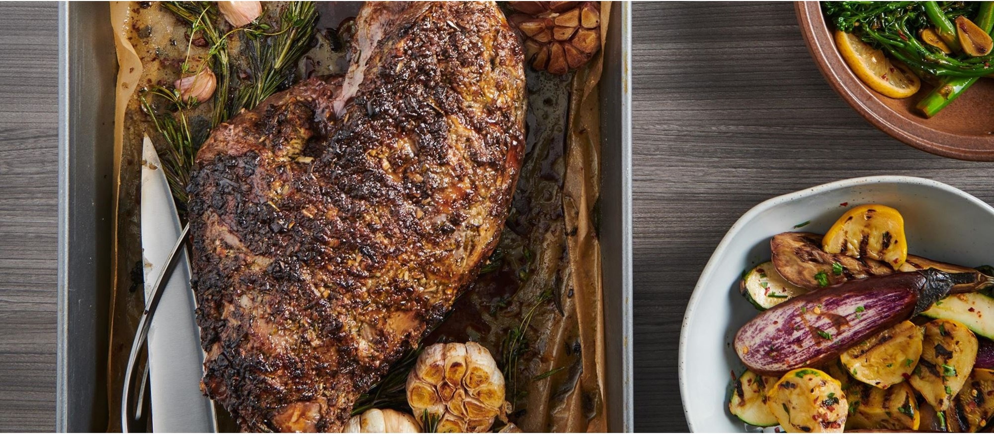 Easy and delicious Roasted Leg of Lamb recipe using the Roast Mode setting of your Wolf Oven