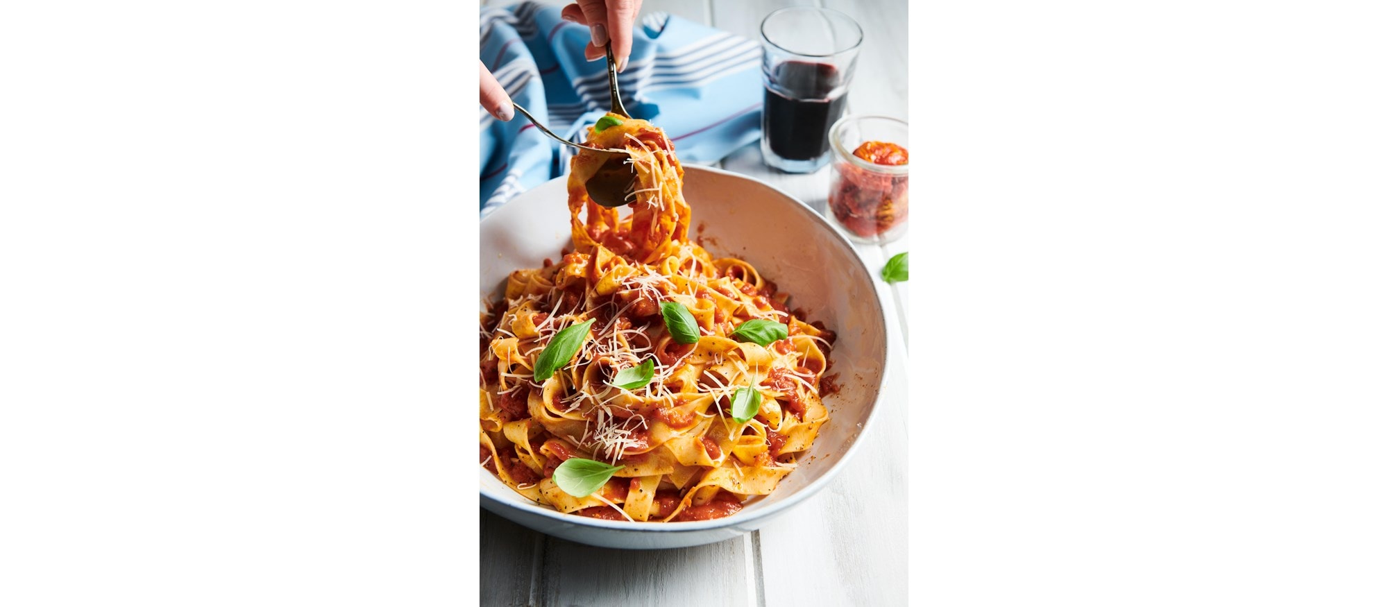 Easy and delicious Pappardelle Noodle recipe using your Wolf Range