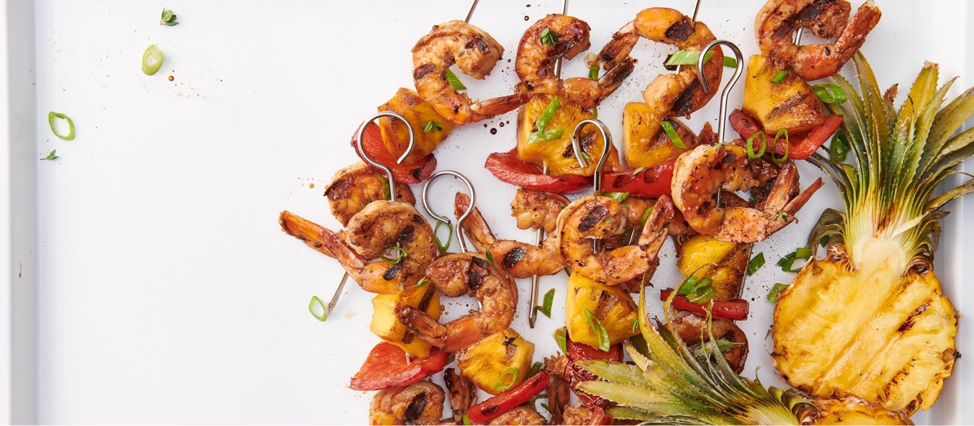 Easy and delicious Jamaican Jerk Shrimp Kebabs recipe using your Wolf Dual Fuel Range
