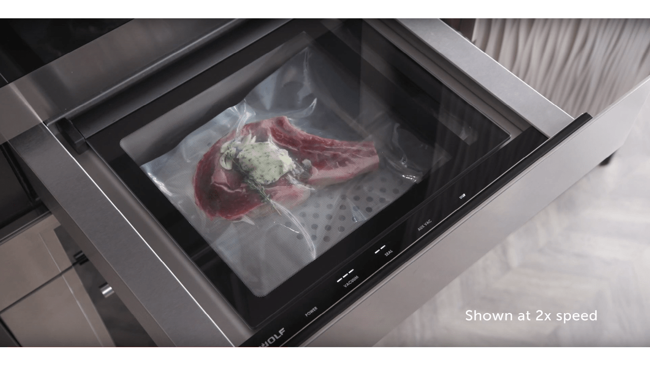 Wolf Vacuum Seal Drawer Quick Start Use and Care Video