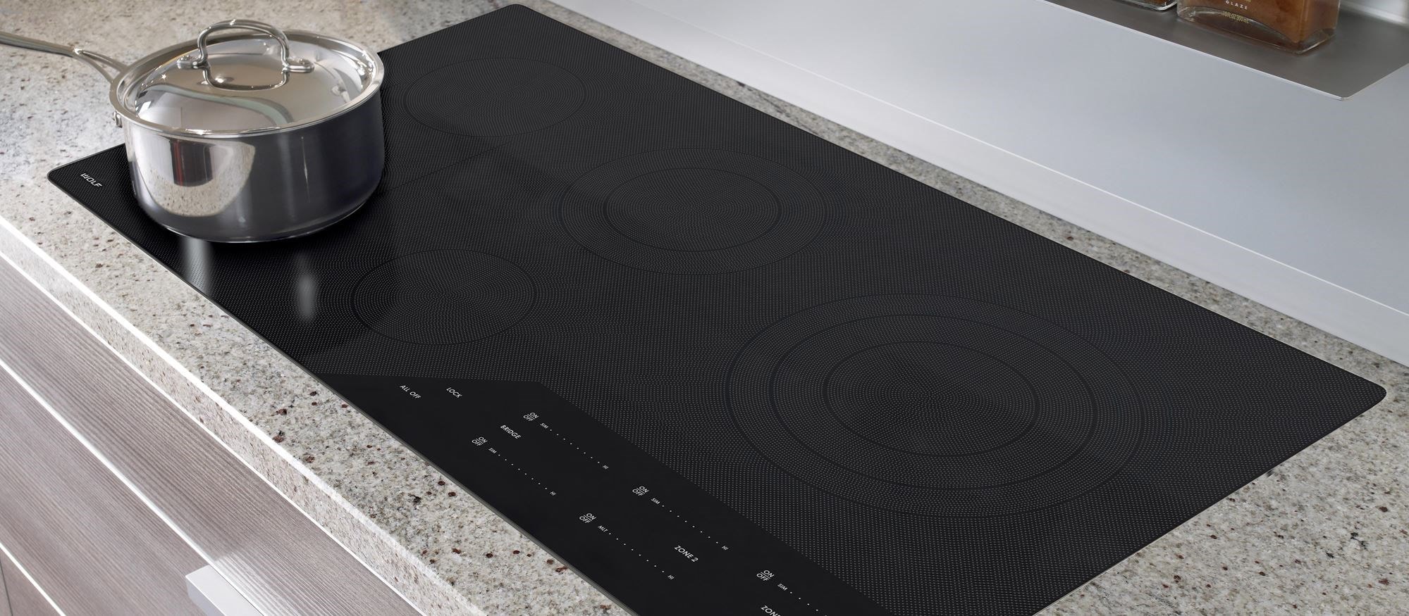 Wolf 36&quot; Contemporary Electric Cooktop (CE365C/B)